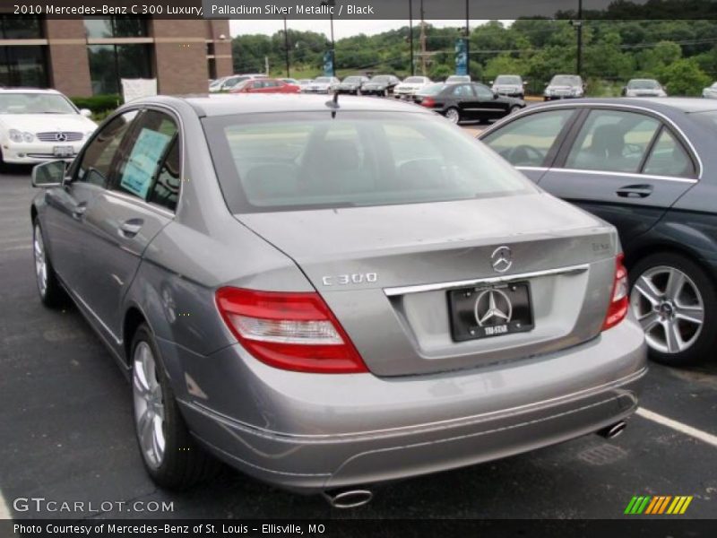 Palladium Silver Metallic / Black 2010 Mercedes-Benz C 300 Luxury