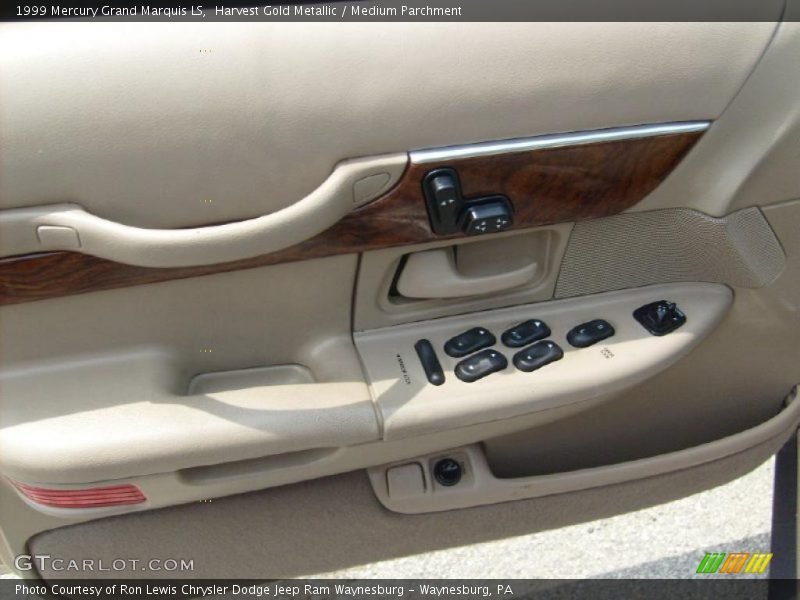 Harvest Gold Metallic / Medium Parchment 1999 Mercury Grand Marquis LS
