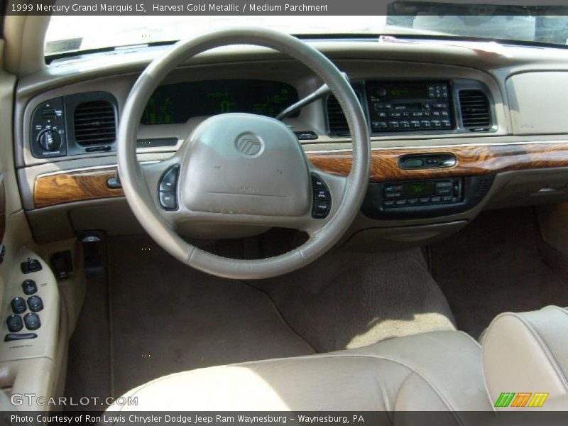 Harvest Gold Metallic / Medium Parchment 1999 Mercury Grand Marquis LS
