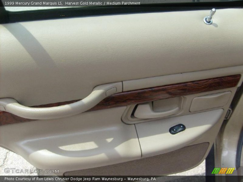 Harvest Gold Metallic / Medium Parchment 1999 Mercury Grand Marquis LS