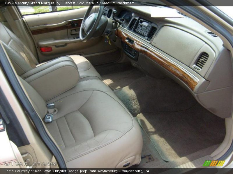 Harvest Gold Metallic / Medium Parchment 1999 Mercury Grand Marquis LS