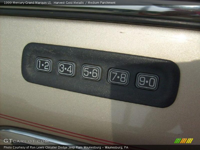 Harvest Gold Metallic / Medium Parchment 1999 Mercury Grand Marquis LS
