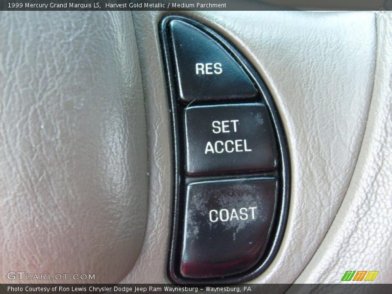 Harvest Gold Metallic / Medium Parchment 1999 Mercury Grand Marquis LS