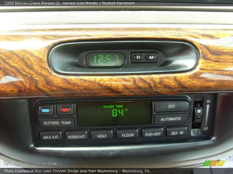 Harvest Gold Metallic / Medium Parchment 1999 Mercury Grand Marquis LS