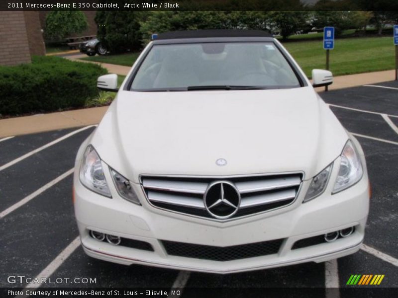 Arctic White / Black 2011 Mercedes-Benz E 350 Cabriolet