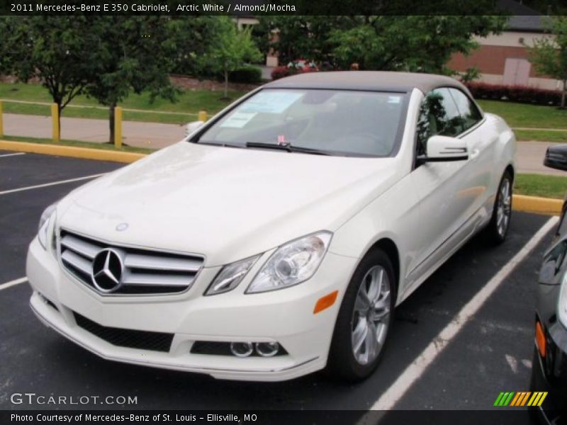 Arctic White / Almond/Mocha 2011 Mercedes-Benz E 350 Cabriolet