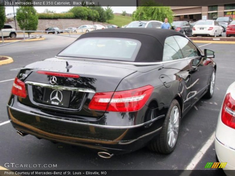 Black / Black 2011 Mercedes-Benz E 350 Cabriolet