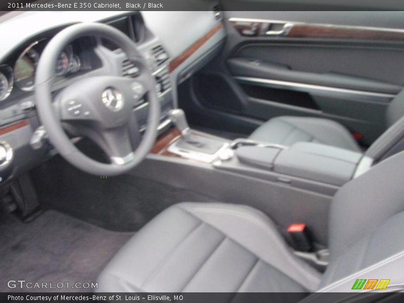 Black / Black 2011 Mercedes-Benz E 350 Cabriolet
