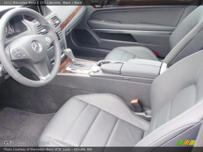 Black / Black 2011 Mercedes-Benz E 350 Cabriolet