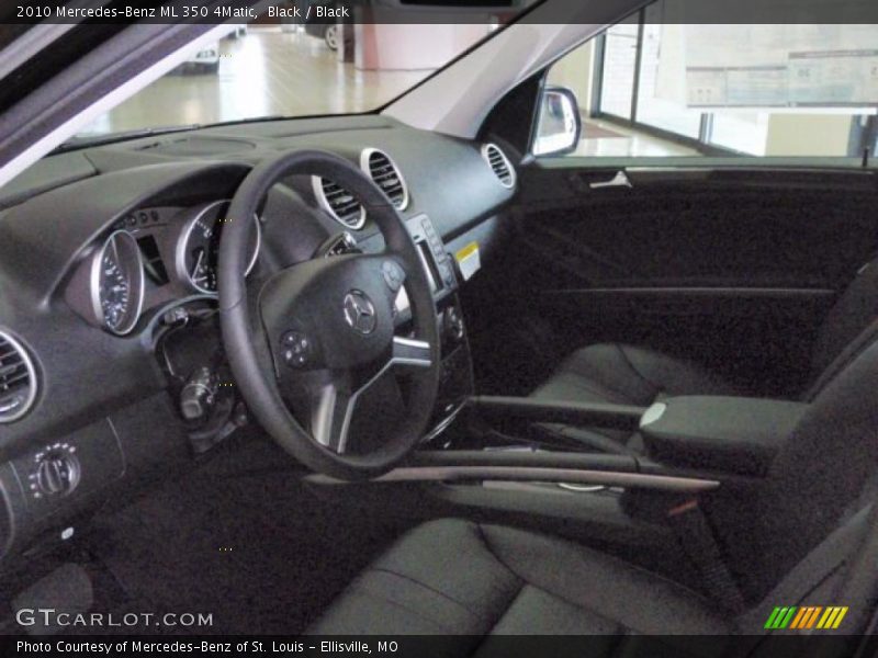 Black / Black 2010 Mercedes-Benz ML 350 4Matic