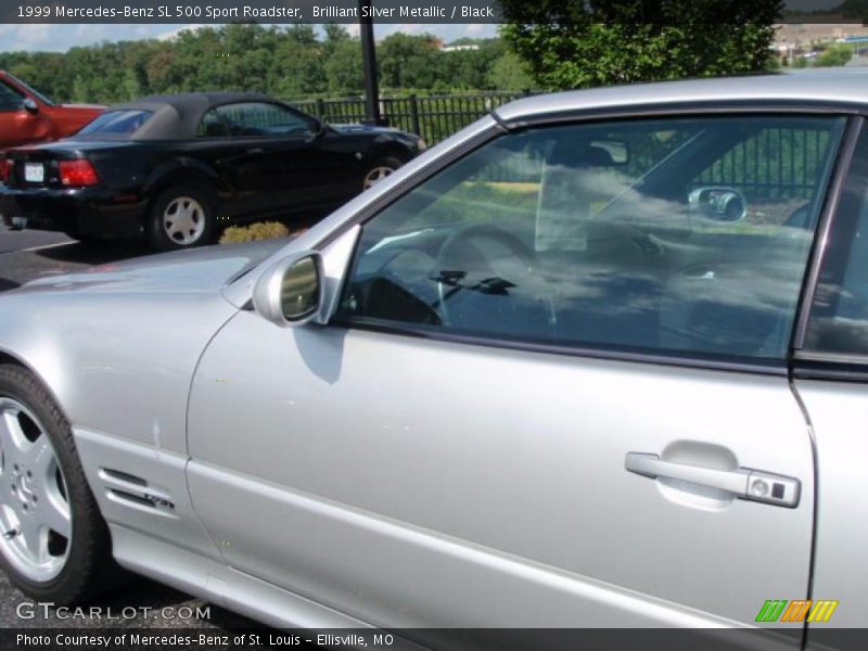 Brilliant Silver Metallic / Black 1999 Mercedes-Benz SL 500 Sport Roadster