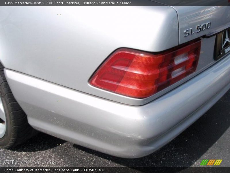 Brilliant Silver Metallic / Black 1999 Mercedes-Benz SL 500 Sport Roadster