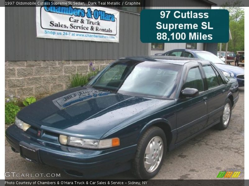 Dark Teal Metallic / Graphite 1997 Oldsmobile Cutlass Supreme SL Sedan