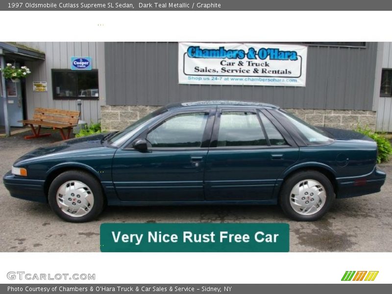 Dark Teal Metallic / Graphite 1997 Oldsmobile Cutlass Supreme SL Sedan
