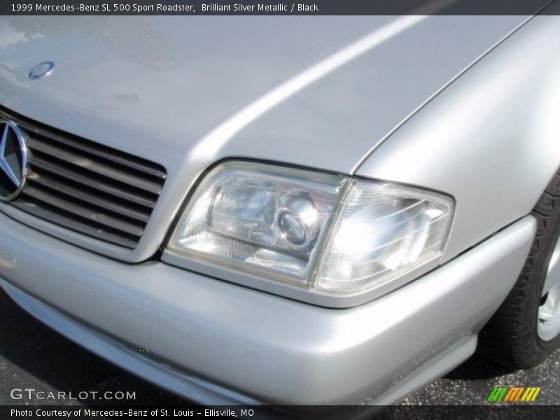 Brilliant Silver Metallic / Black 1999 Mercedes-Benz SL 500 Sport Roadster