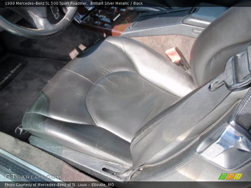 Brilliant Silver Metallic / Black 1999 Mercedes-Benz SL 500 Sport Roadster