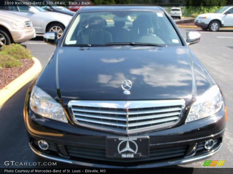Black / Black 2009 Mercedes-Benz C 300 4Matic
