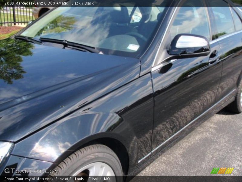 Black / Black 2009 Mercedes-Benz C 300 4Matic