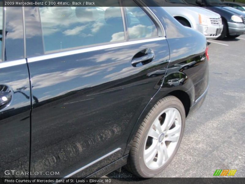 Black / Black 2009 Mercedes-Benz C 300 4Matic