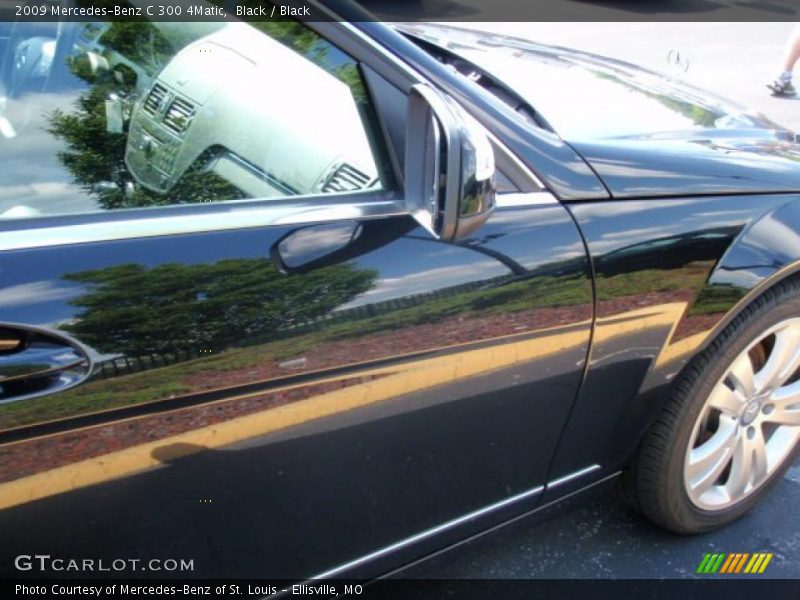 Black / Black 2009 Mercedes-Benz C 300 4Matic