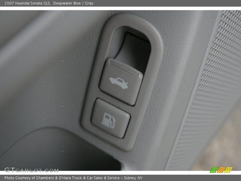 Deepwater Blue / Gray 2007 Hyundai Sonata GLS
