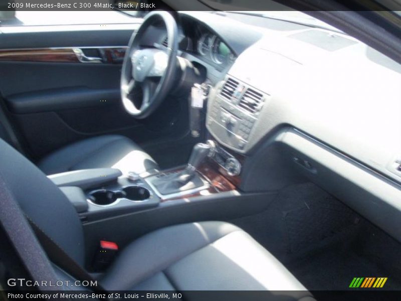 Black / Black 2009 Mercedes-Benz C 300 4Matic