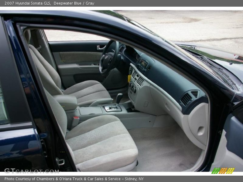 Deepwater Blue / Gray 2007 Hyundai Sonata GLS