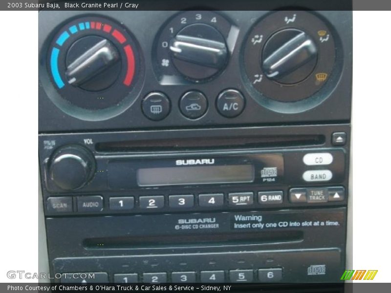 Black Granite Pearl / Gray 2003 Subaru Baja