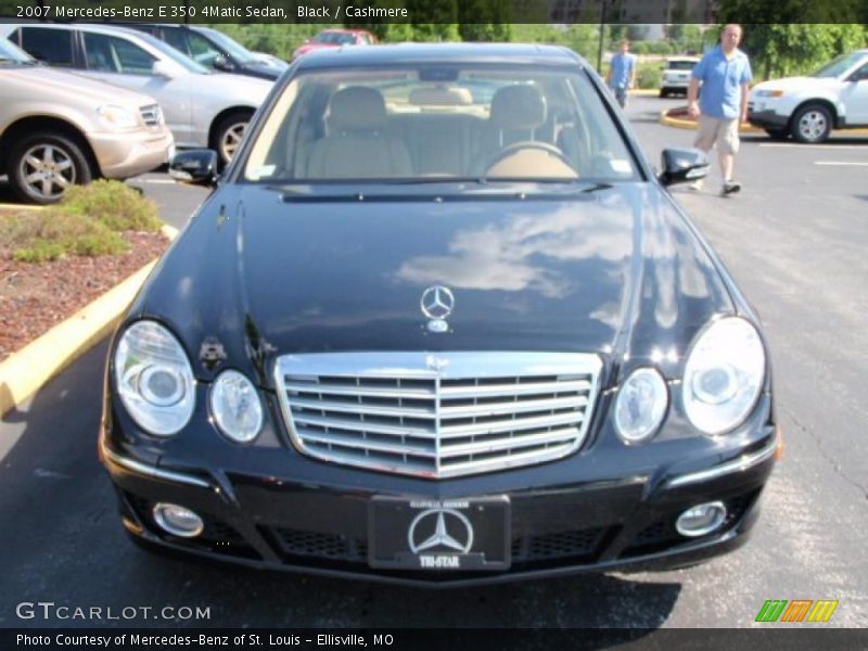 Black / Cashmere 2007 Mercedes-Benz E 350 4Matic Sedan