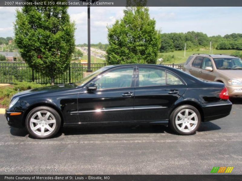 Black / Cashmere 2007 Mercedes-Benz E 350 4Matic Sedan
