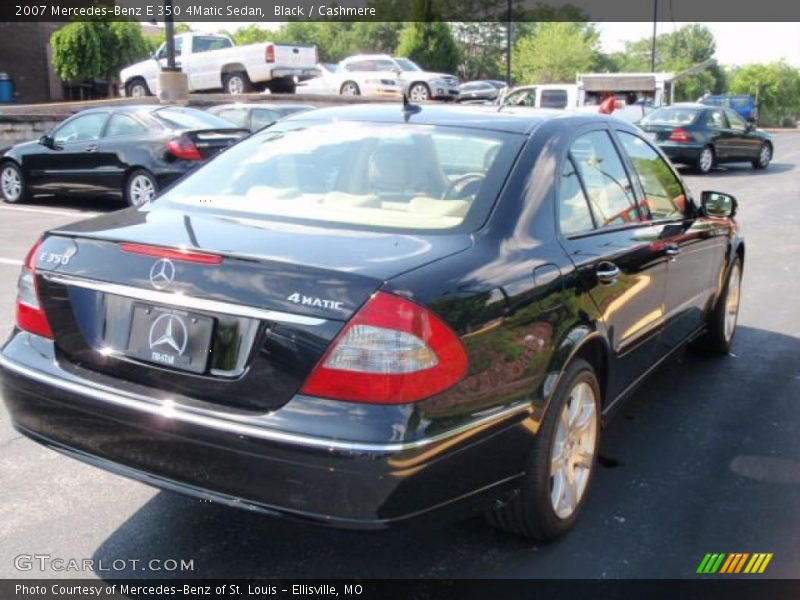Black / Cashmere 2007 Mercedes-Benz E 350 4Matic Sedan