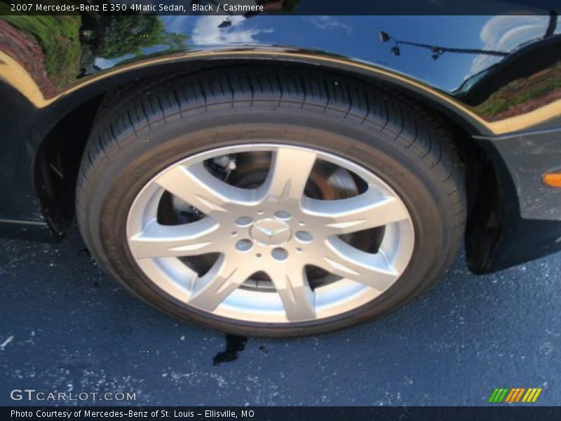 Black / Cashmere 2007 Mercedes-Benz E 350 4Matic Sedan