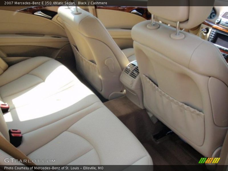 Black / Cashmere 2007 Mercedes-Benz E 350 4Matic Sedan