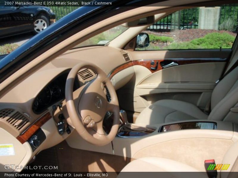 Black / Cashmere 2007 Mercedes-Benz E 350 4Matic Sedan