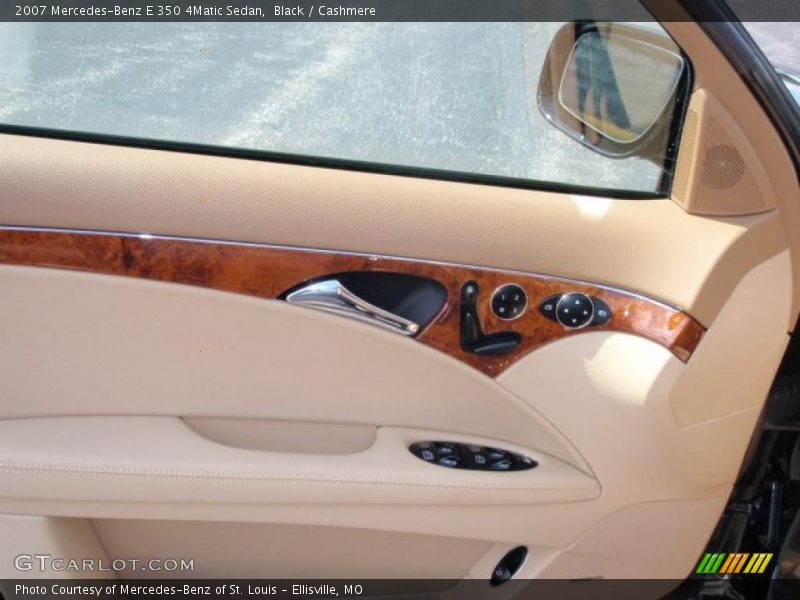 Black / Cashmere 2007 Mercedes-Benz E 350 4Matic Sedan
