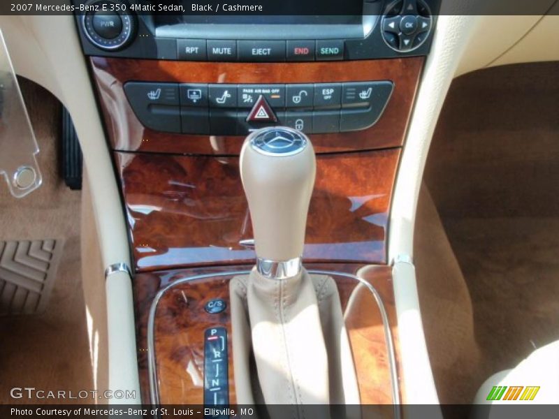 Black / Cashmere 2007 Mercedes-Benz E 350 4Matic Sedan
