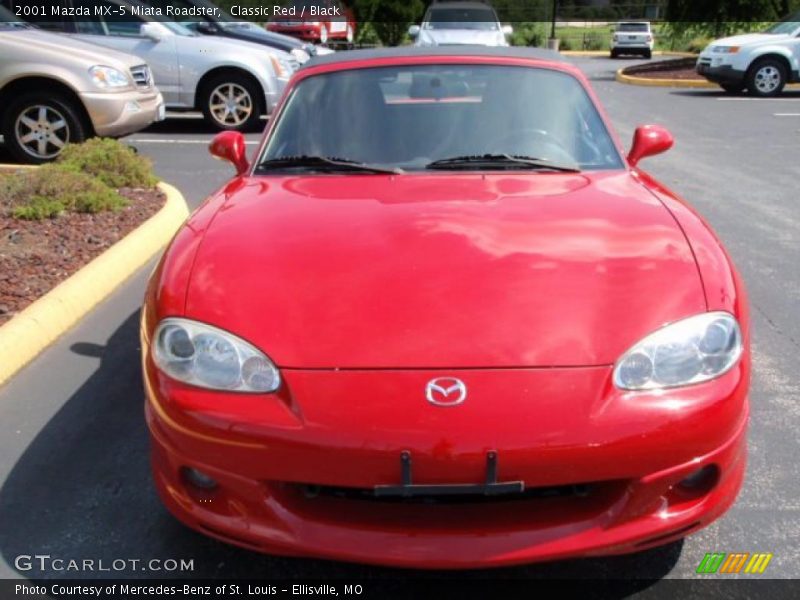 Classic Red / Black 2001 Mazda MX-5 Miata Roadster