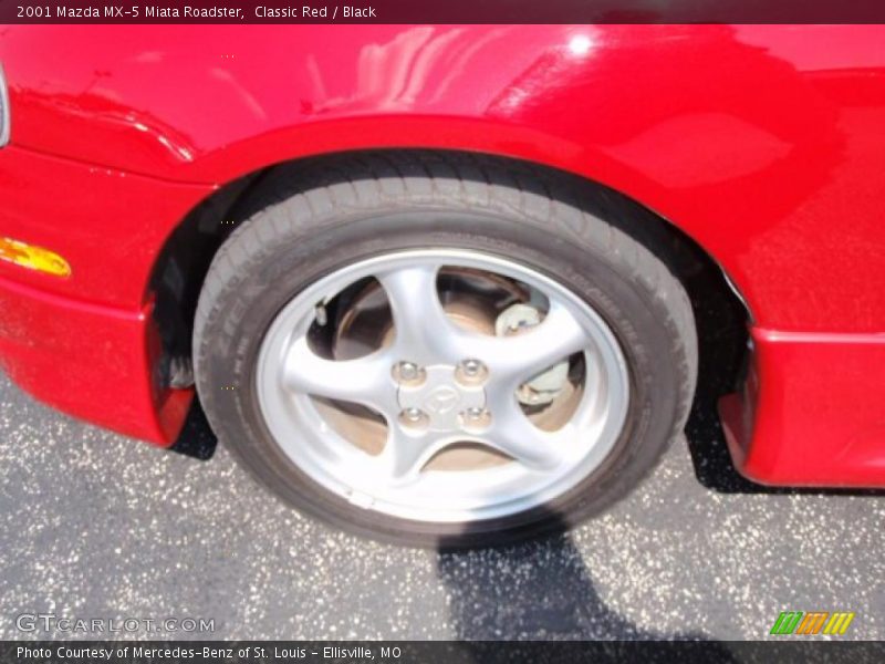 Classic Red / Black 2001 Mazda MX-5 Miata Roadster