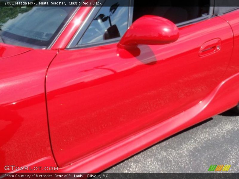 Classic Red / Black 2001 Mazda MX-5 Miata Roadster
