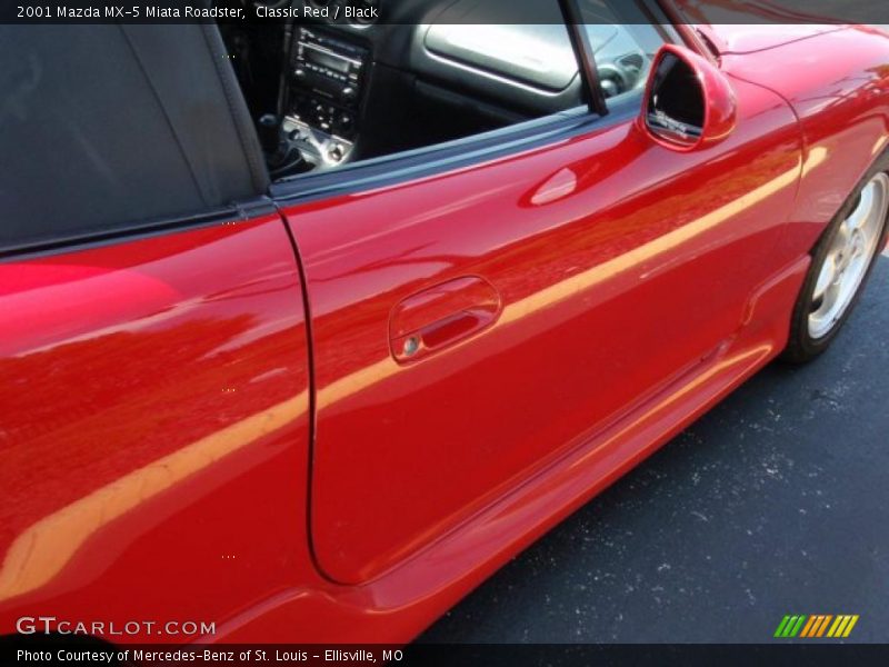Classic Red / Black 2001 Mazda MX-5 Miata Roadster