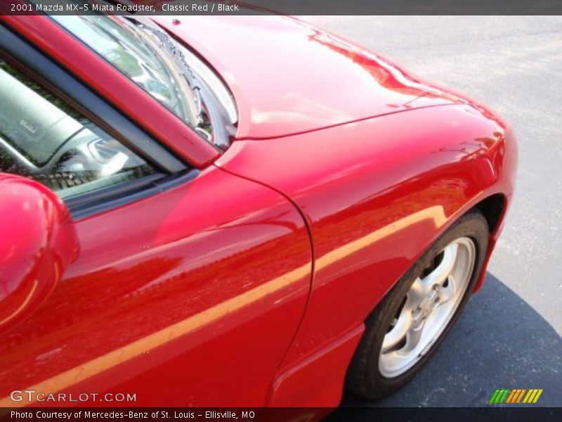Classic Red / Black 2001 Mazda MX-5 Miata Roadster