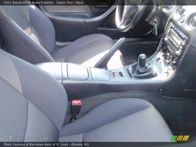 Classic Red / Black 2001 Mazda MX-5 Miata Roadster