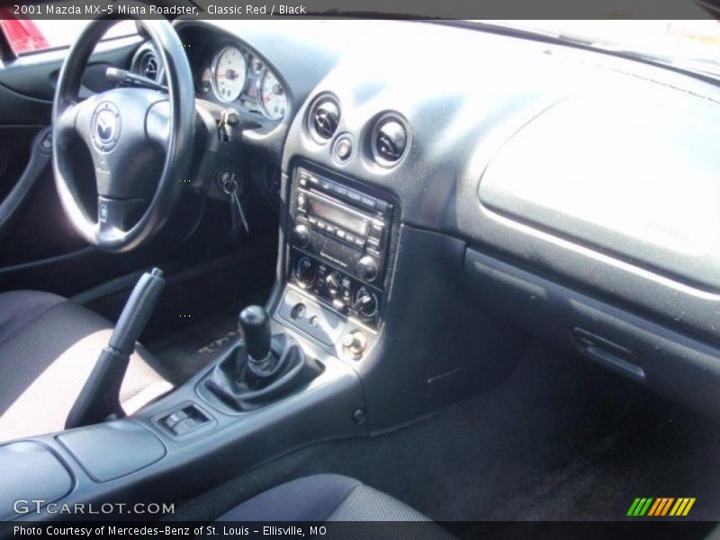 Classic Red / Black 2001 Mazda MX-5 Miata Roadster