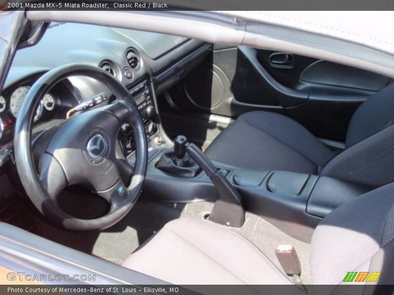 Classic Red / Black 2001 Mazda MX-5 Miata Roadster