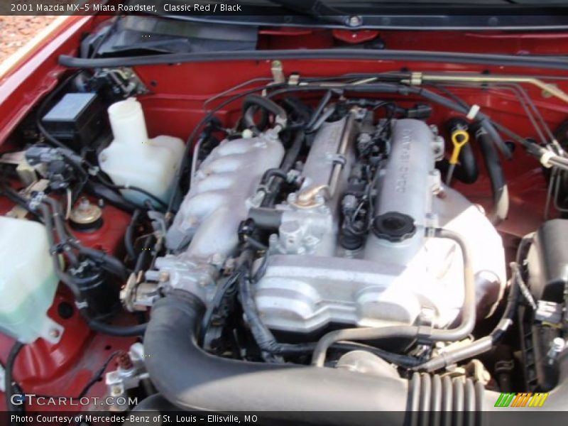 Classic Red / Black 2001 Mazda MX-5 Miata Roadster