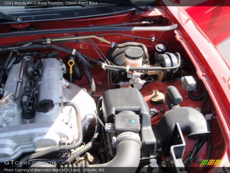 Classic Red / Black 2001 Mazda MX-5 Miata Roadster