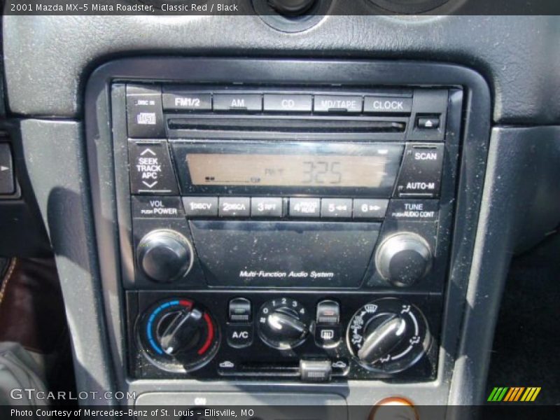Classic Red / Black 2001 Mazda MX-5 Miata Roadster