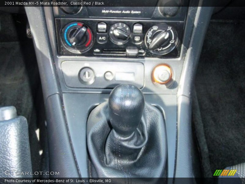 Classic Red / Black 2001 Mazda MX-5 Miata Roadster