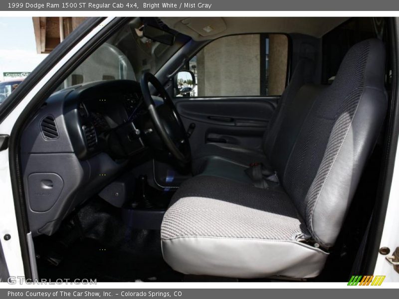 Bright White / Mist Gray 1999 Dodge Ram 1500 ST Regular Cab 4x4