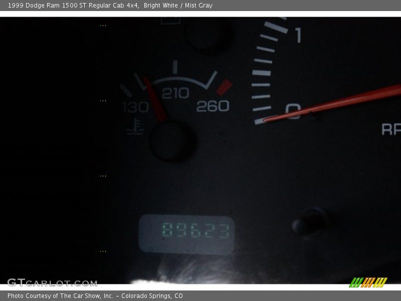 Bright White / Mist Gray 1999 Dodge Ram 1500 ST Regular Cab 4x4